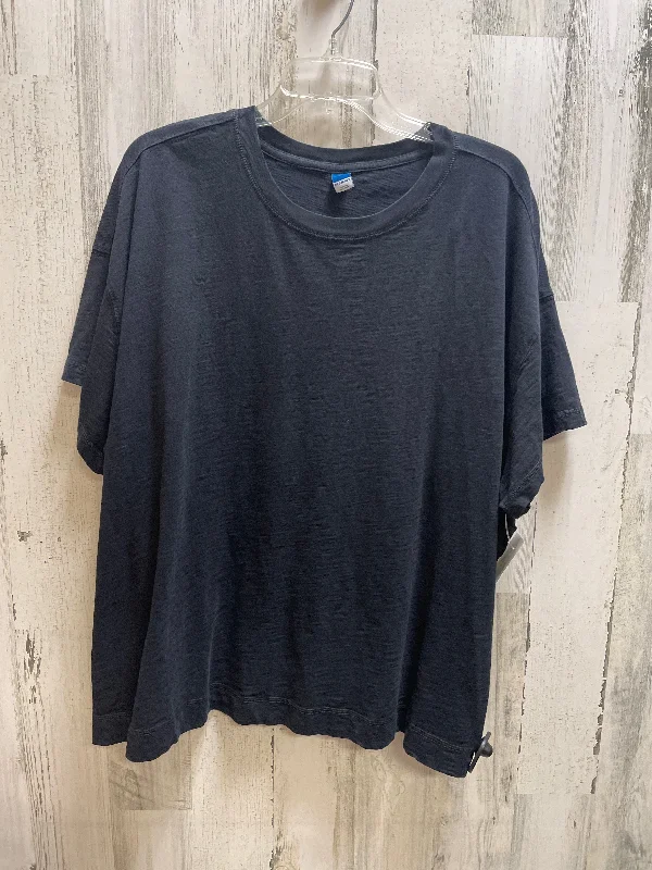 Free And Comfortable Top Short Sleeve By Old Navy In Black, Size: 3x