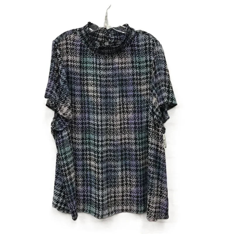 British Style Top Short Sleeve By Torrid In Purple, Size: 4x