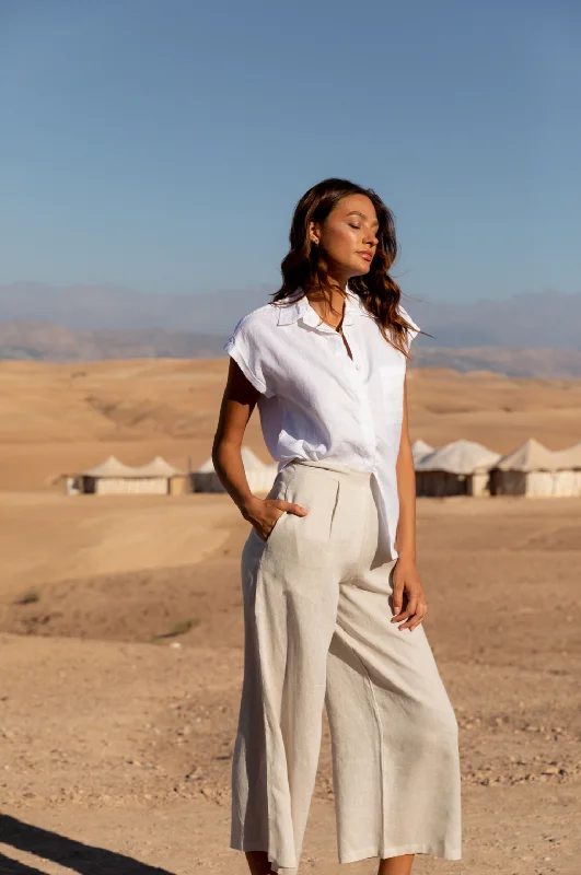 Luxury Temperament SALE Wide Leg Safari Pant