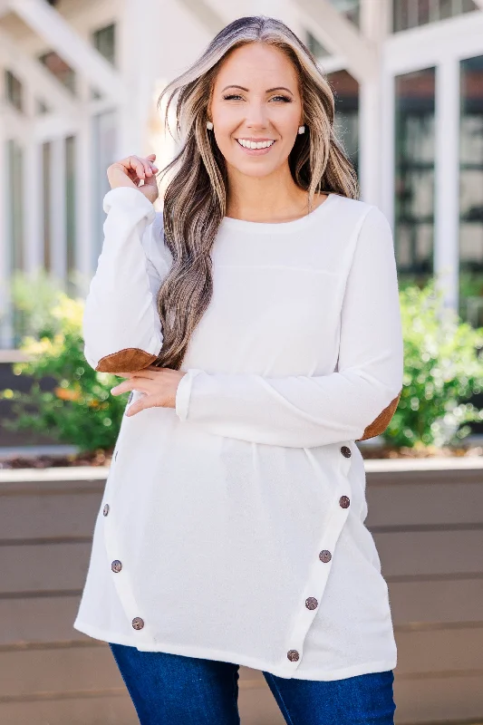 Fashion Classic Battling Blush Top, Ivory