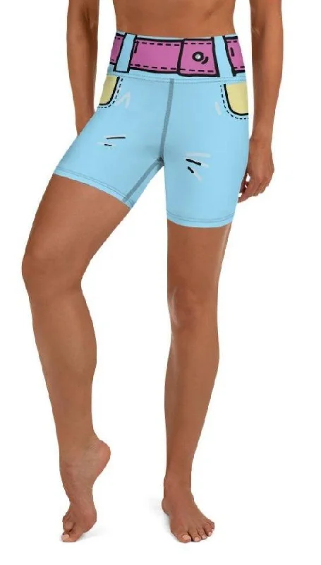 Cartoonized Yoga Shorts