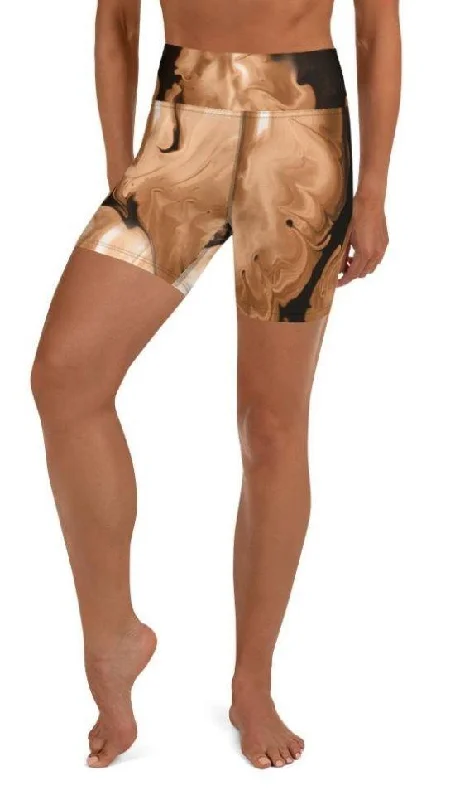 Coffee Essence Yoga Shorts