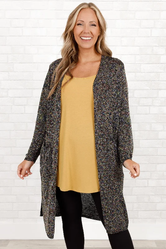 High Street Fashion Different For Girls Cardigan, Black