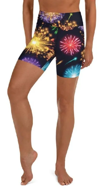 Fireworks Yoga Shorts