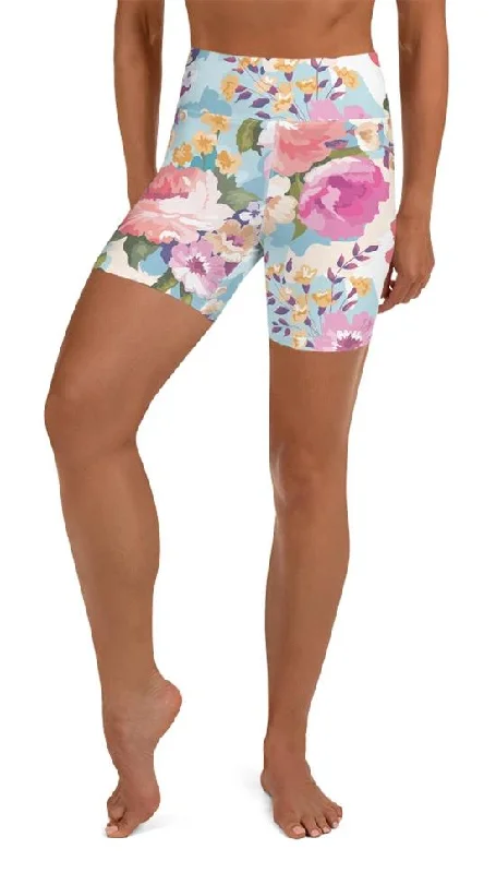 Chic Comfort Flower Power Yoga Shorts