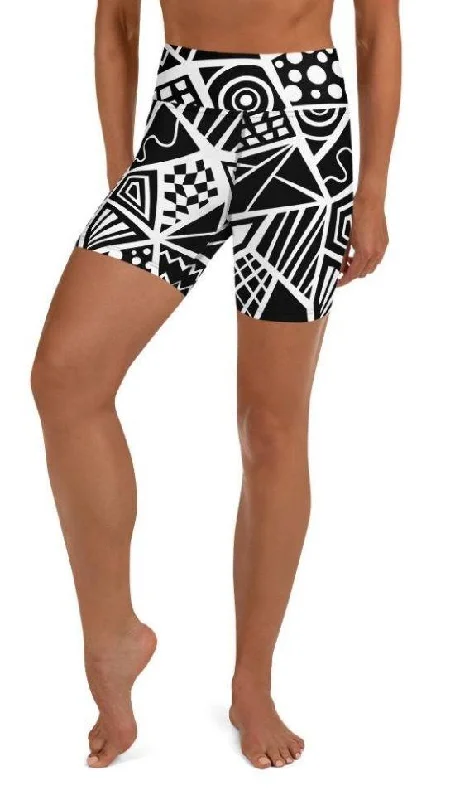 Geometric Shape Yoga Shorts