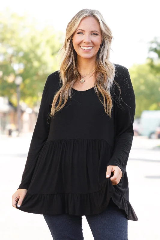 High-quality Styles Happy Days Forever Top, Black