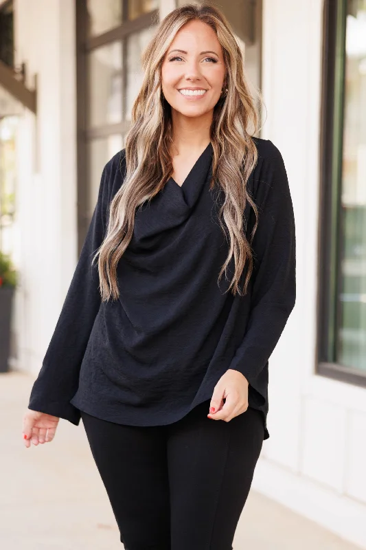 Trendy Dresses It Had To Be You Top, Black