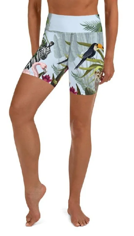 Jungle Celebration Yoga Shorts