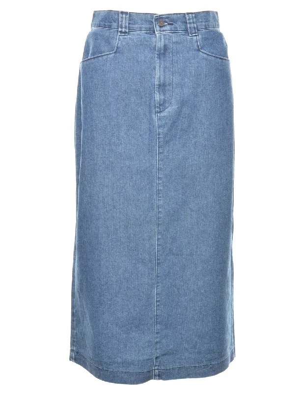 Lee A-Line 1990s Denim Skirt - M