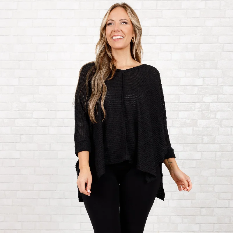 Carefree Let Me Think Top, Black