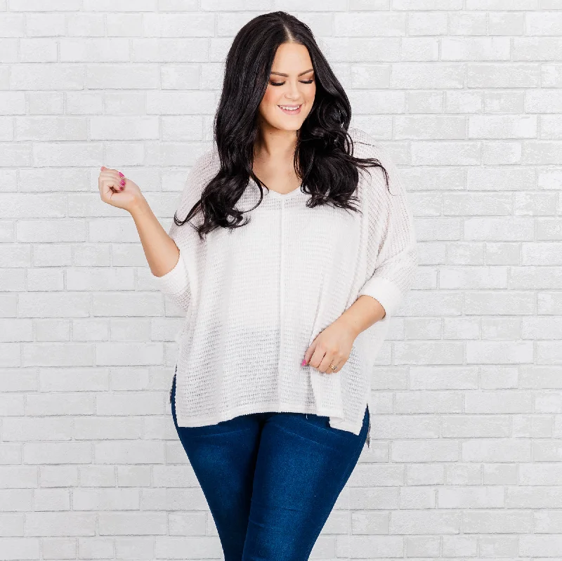 Casual Wear Let Me Think Top, Ivory
