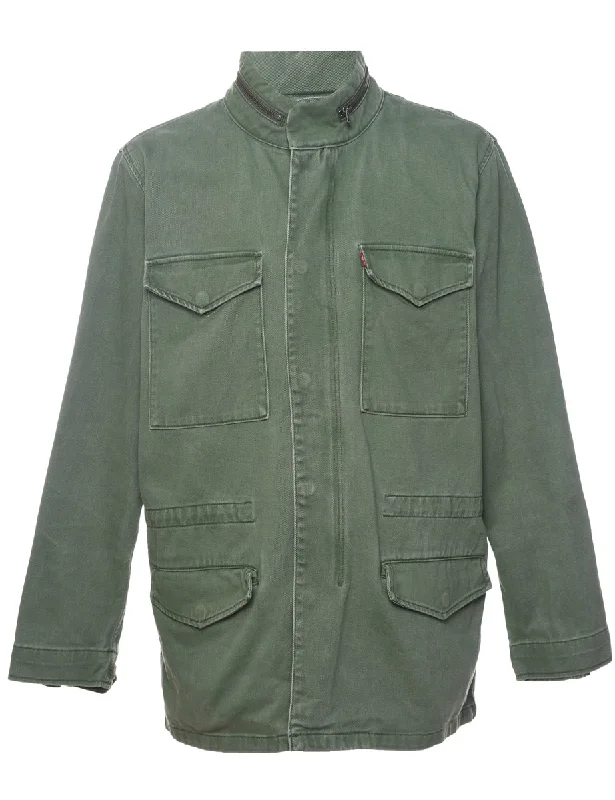 Stylish Ease Levi's Green Utility Jacket - XL