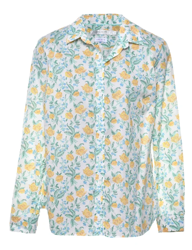 Must-have For Autumn And Winter Liberty Floral Shirt - M