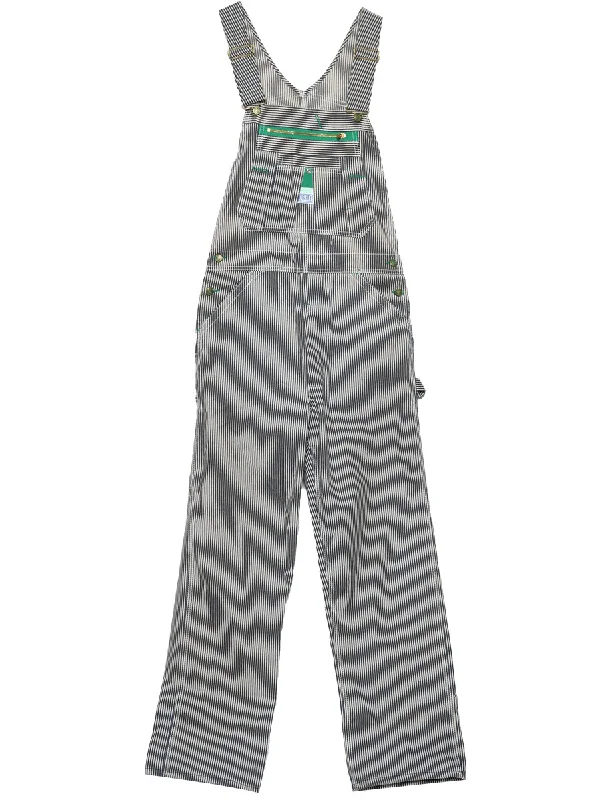 Cool Style Liberty Striped Workwear Dungarees - W34 L32