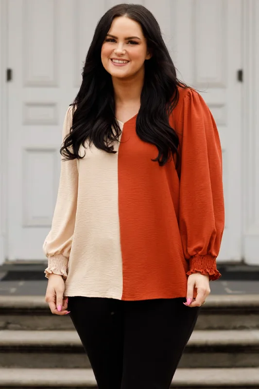 Effortless Style Love And Affection Top, Taupe