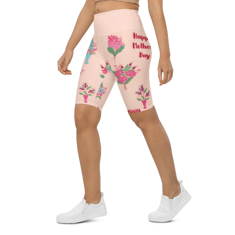 Mother's Day Bouquet Biker Shorts