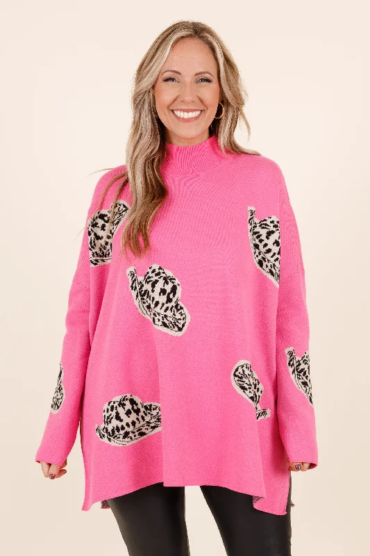 New Season Series Nobody Around Sweater, Pink