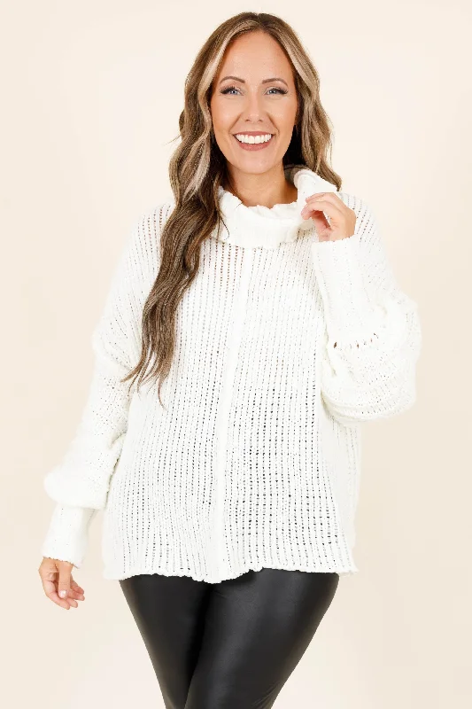 Playful Style One, Two, Step Sweater, Off White