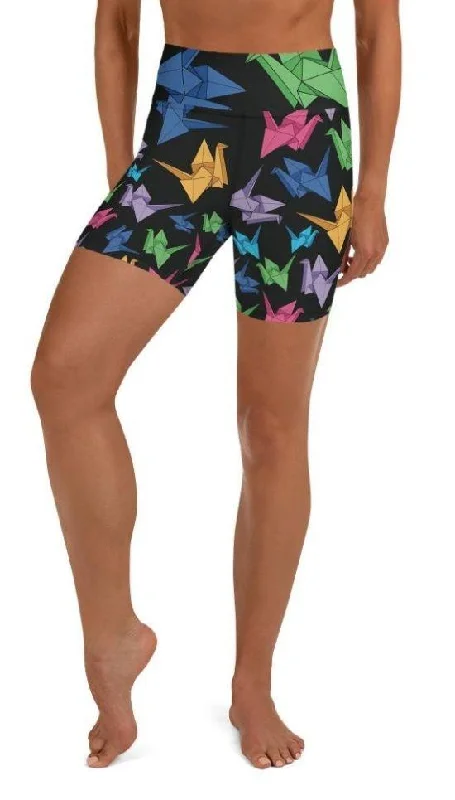 Origami Love Yoga Shorts