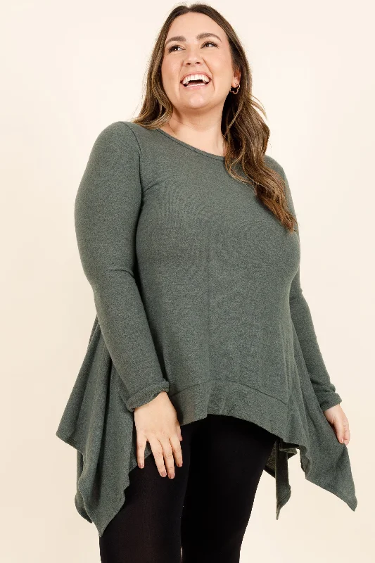 Dessert Matching Point Me In That Direction Tunic, Olive