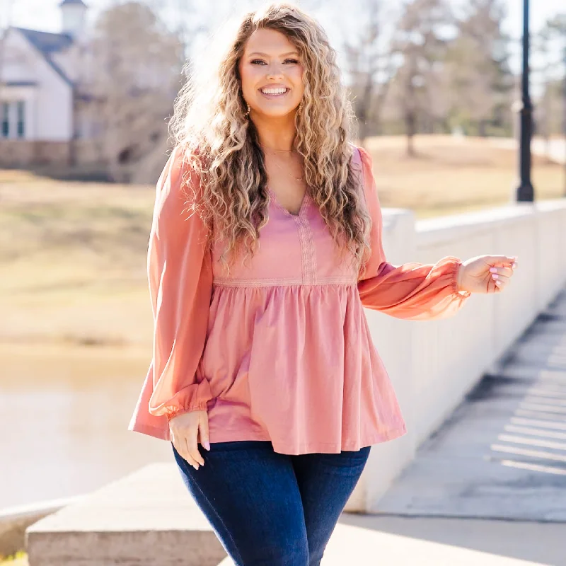 Integrated Design Run Away Together Top, Pink