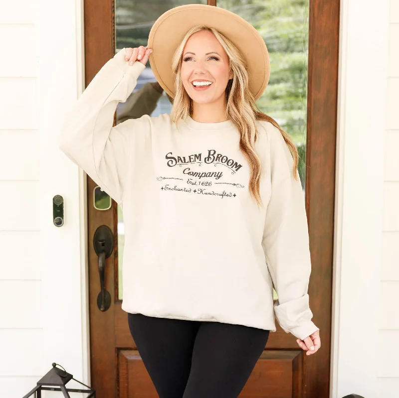 Sporty Wear Salem Broom Company Sweatshirt, Sand