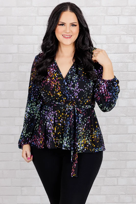Relaxed Style The Best Days Of Your Life Top, Black