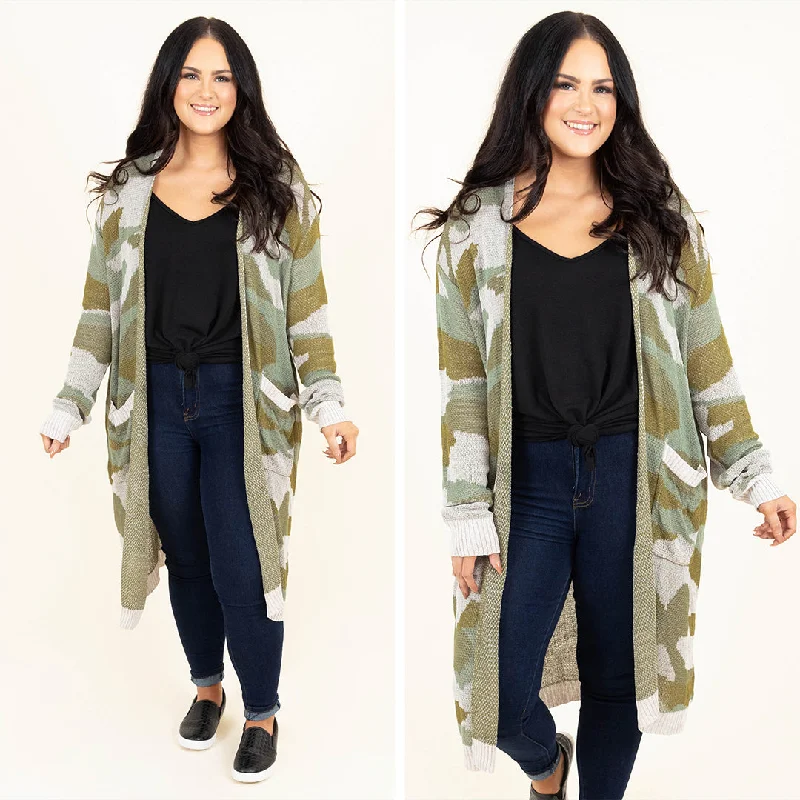 Classic Style The Right Moment Cardigan, Olive