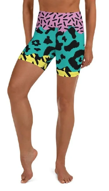 Three-Pattern Yoga Shorts