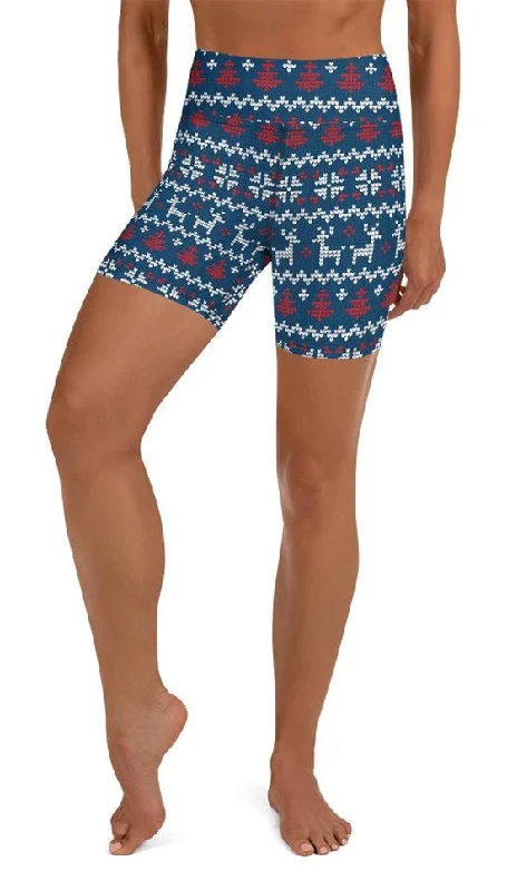 Customized Version Ugly Christmas Yoga Shorts