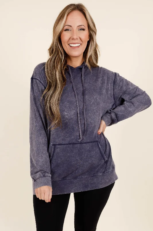 Exquisite Tailoring You're So Chill Hoodie, Navy